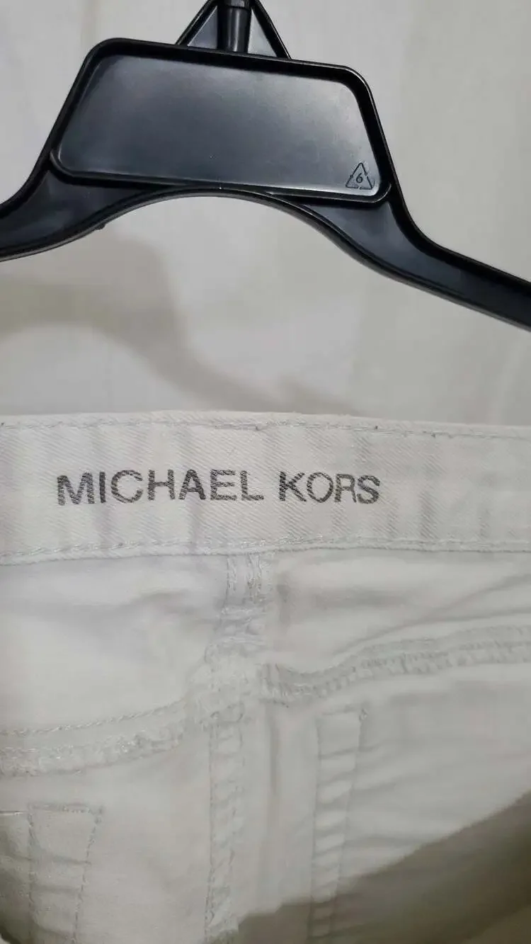 Michael Kors White Cropped Capri Pants Size 4